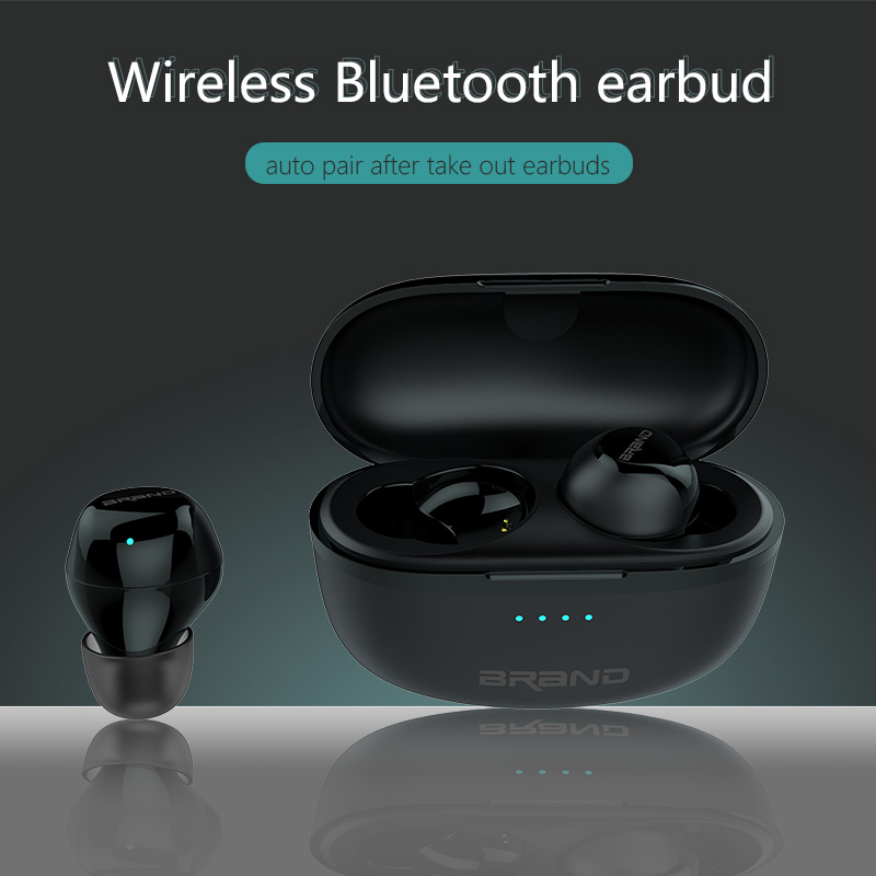 Mini Bluetooth earphones, wireless Bluetooth in ear invisible sleep earphones, noise reduction, sports, high-quality wireless earphones